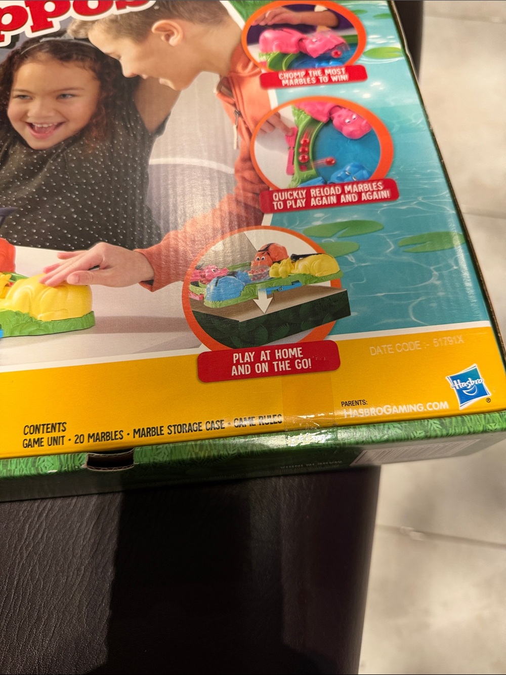 Hasbro Hungry Hungry Hippos Game - Blue, Orange & Pink Hippos - Picture 8 of 8